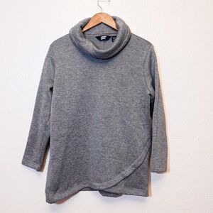 Lands' End Heather Gray Cowl Neck Sweater / Sweatshirt